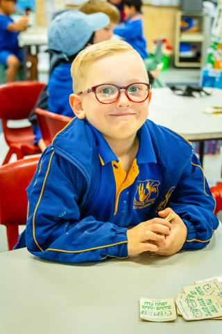 Child in classroom