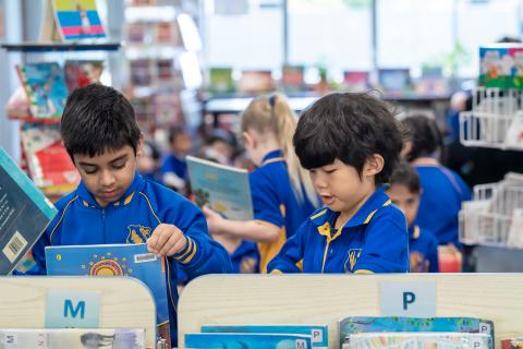 Students in the Library