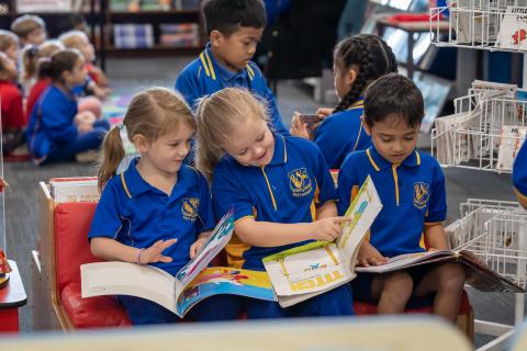 Students in the Library