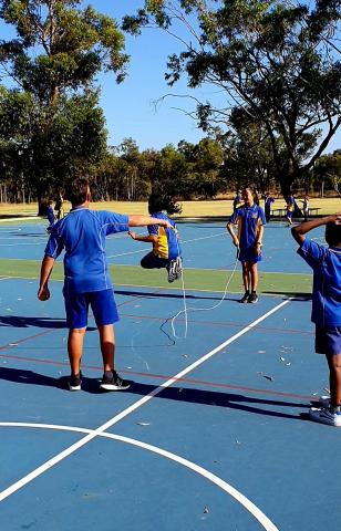 Students skipping