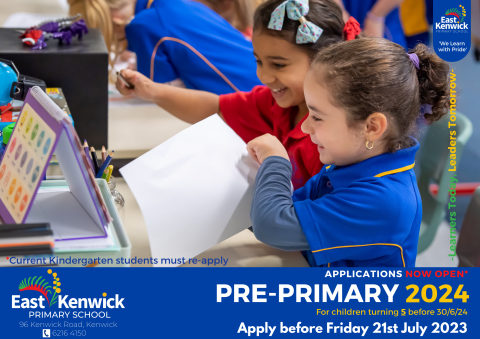 Apply now for Pre-Primary 2024